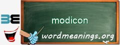 WordMeaning blackboard for modicon